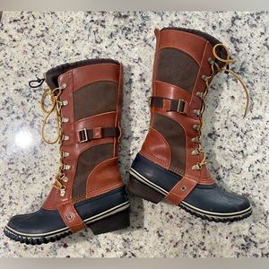 Sorel Conquest Carly Lace-up Tall Riding Winter Boots
